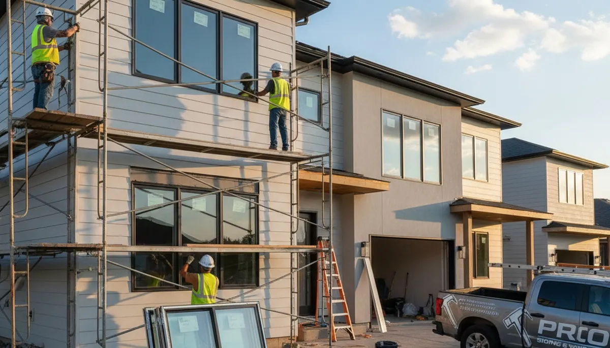 Vinyl siding and window installation by Next Level Exteriors in Philadelphia, PA homes